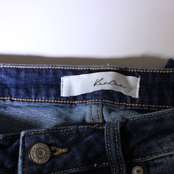 KANCAN Estilio Distressed Denim Blue Jeans Blue Knee Holes High Waist Size 30 - Picture 3 of 14